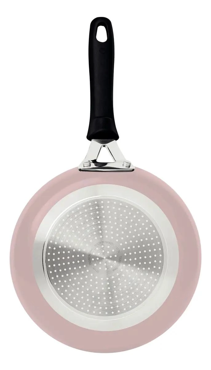 SARTE N DE 28 CM CON REVESTIMIENTO CERAMICO PARA COCINAS DE INDUCCION COLOR ROSA - 5