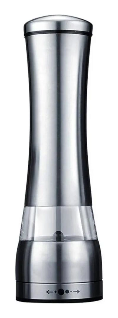 MOLINILLO MANUAL PARA SAL Y PIMIENTA DE ACERO INOXIDABLE ERGONOMICO - 1