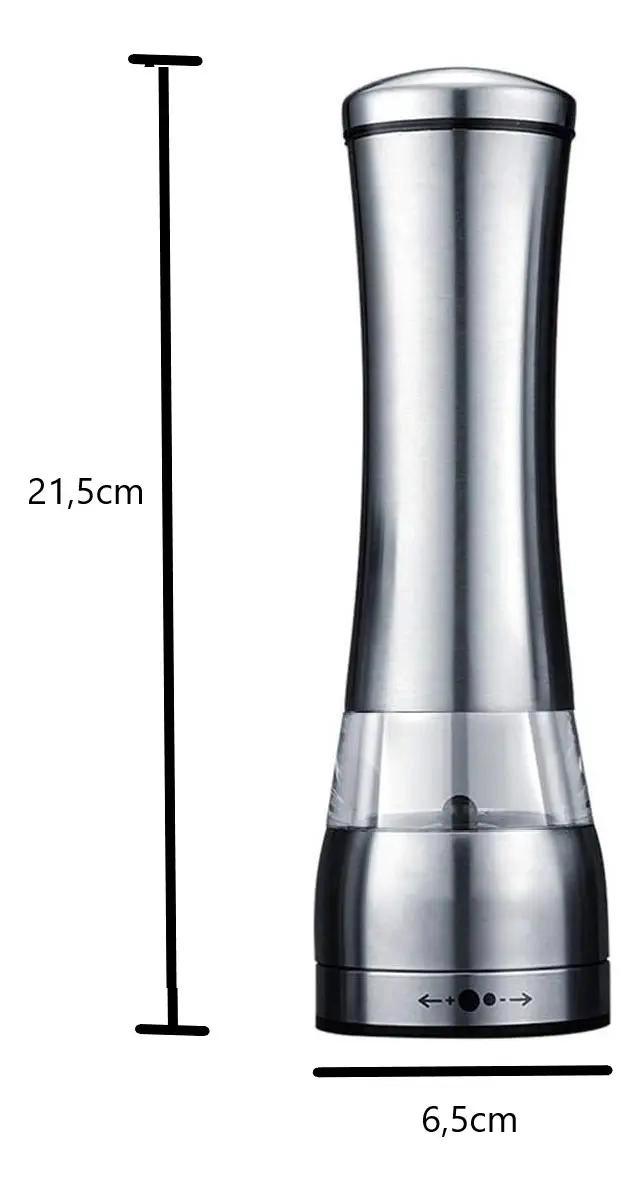 MOLINILLO MANUAL PARA SAL Y PIMIENTA DE ACERO INOXIDABLE ERGONOMICO - 5