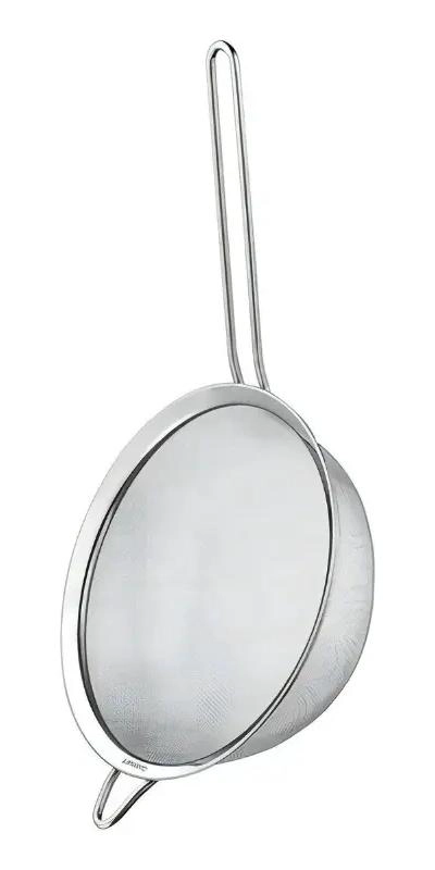 SET DE 3 COLADORES DE MALLA FINA EN ACERO INOXIDABLE PARA COCINA - 4