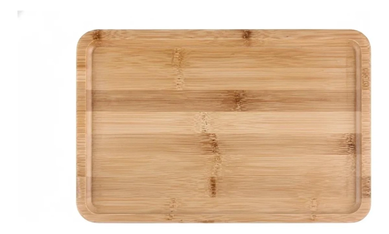 TABLA DE MADERA RECTANGULAR PARA PICOTEO DE BAMBU 40 CM - 1