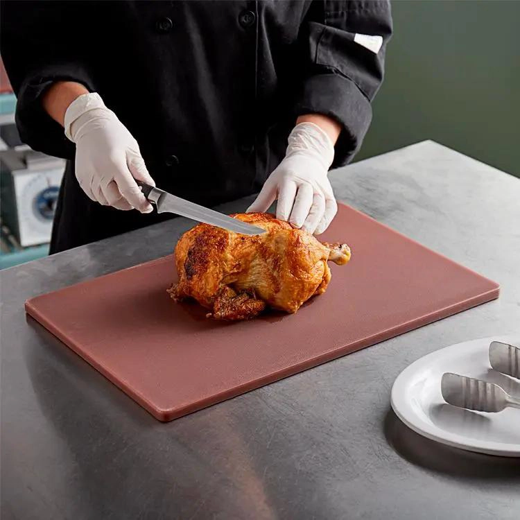 TABLA DE CORTE COLOR CAFE  CON MEDIDAS 26.5X32.5X1 CM PARA COCINA - 4