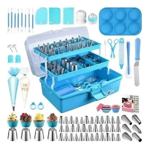 SET COMPLETO DE UTENSILIOS PARA DECORACION DE REPOSTERIA CON 236 PIEZAS - 1