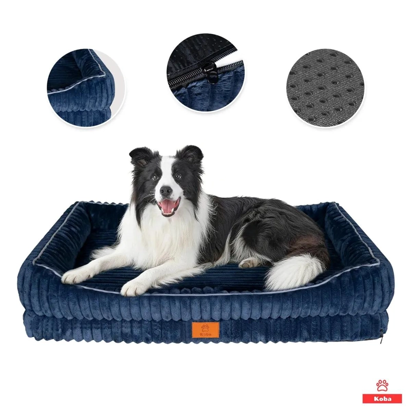 COLCHON ORTOPE DICO PARA PERRO GRANDE 90X63 CM CON TELA RESISTENTE - 1