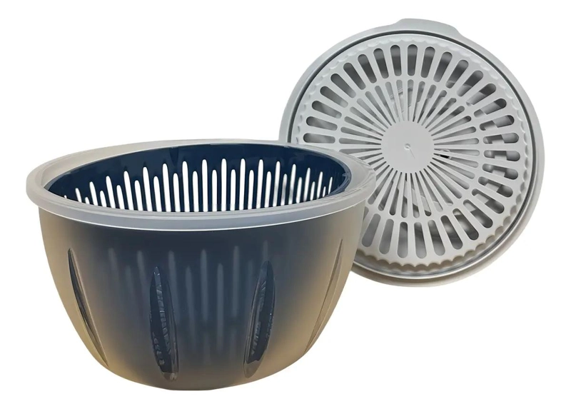 CENTRIFUGA MANUAL PARA VEGETALES CON CAPACIDAD DE 4.5 LITROS COLOR AZUL OSCURO - 2