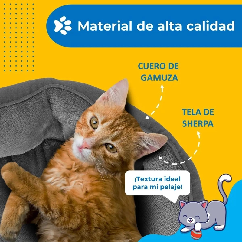 CAMA ULTRASUAVE ANTIESTRES PARA MASCOTAS PERROS Y GATOS - 3