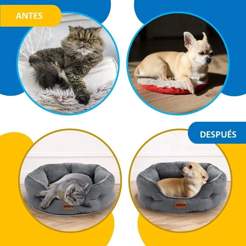 CAMA ULTRASUAVE ANTIESTRES PARA MASCOTAS PERROS Y GATOS - 5