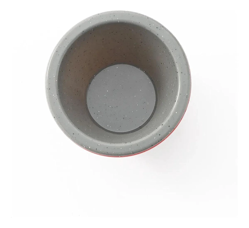 SET DE 6 FLANERAS CON MOLDE DE SILICONA COLOR GRIS PLATINO - 1