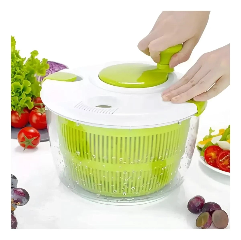 CENTRIFUGA MANUAL PARA SECAR ENSALADAS Y FRUTAS CON DISEÑO PRACTICO - 2
