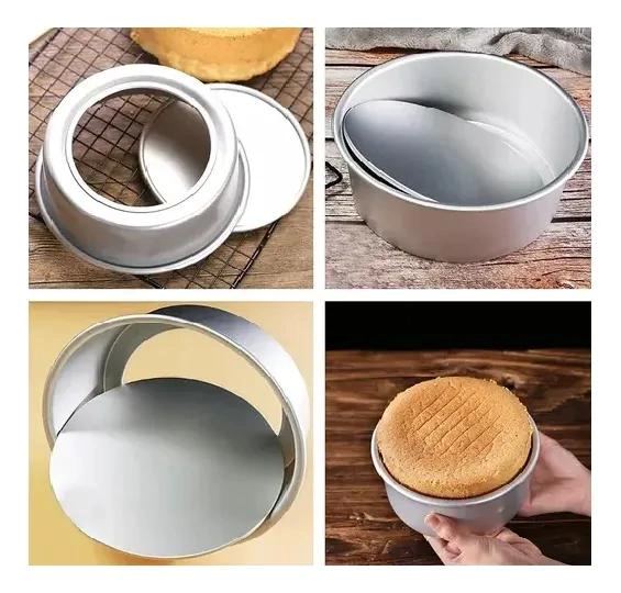 MOLDE REDONDO DESMONTABLE DE ALUMINIO DE 22 CM PARA REPOSTERIA - 5