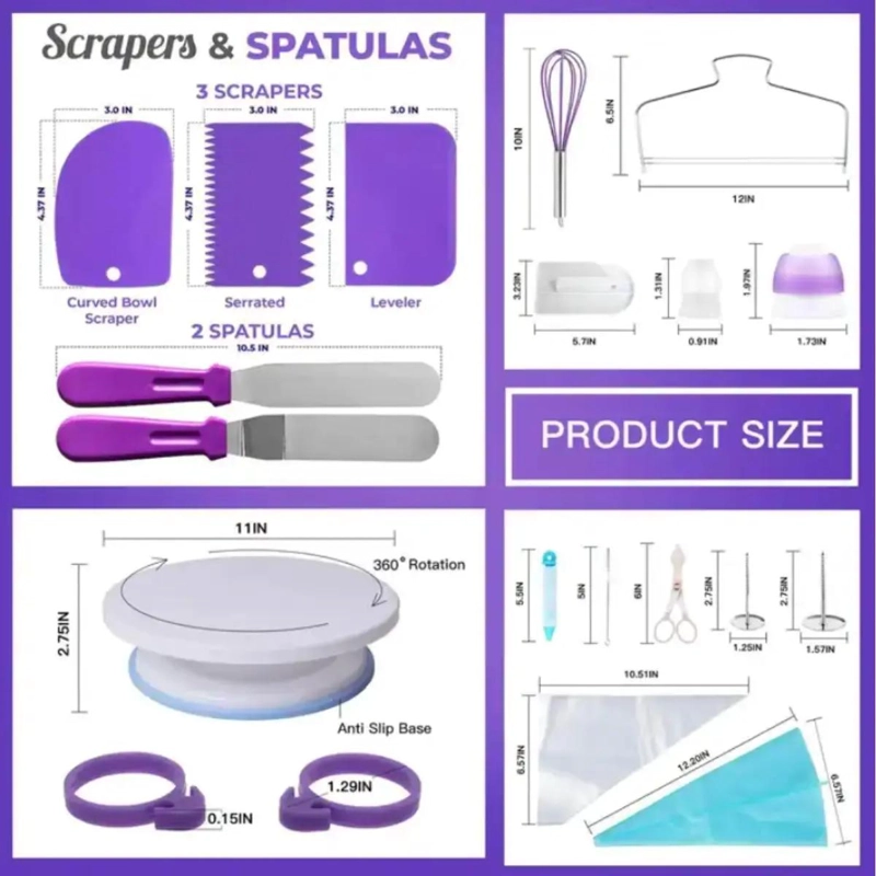 KIT COMPLETO DE DECORACION PARA REPOSTERIA CON 137 PIEZAS VARIADAS - 3