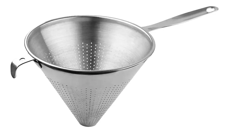 COLADOR DE MALLA FINA TIPO CHINO DE 20 CM PARA COCINA - 1