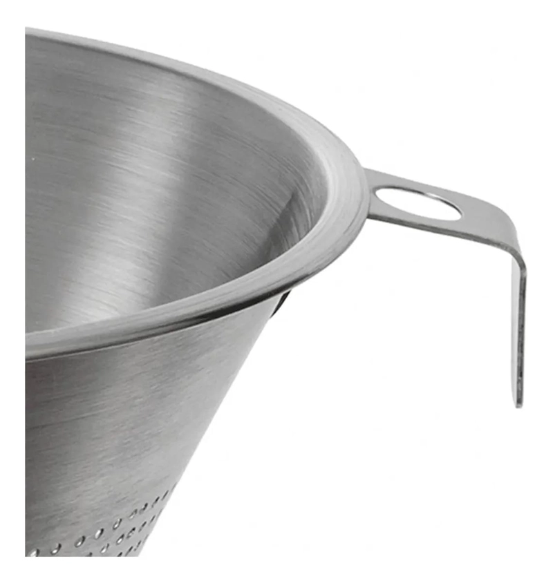 COLADOR DE MALLA FINA TIPO CHINO DE 20 CM PARA COCINA - 2
