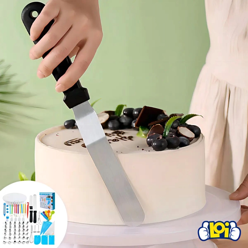 KIT COMPLETO DE DECORACION PARA PASTELES CON 66 PIEZAS VARIADAS - 5