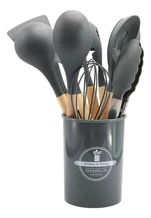 SET COMPLETO DE 12 UTENSILIOS DE COCINA RESISTENTES AL CALOR PARA USO DIARIO - 1