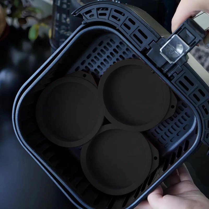 MOLDES CIRCULARES PARA REPOSTERIA COLOR NEGRO RESISTENTE - 4