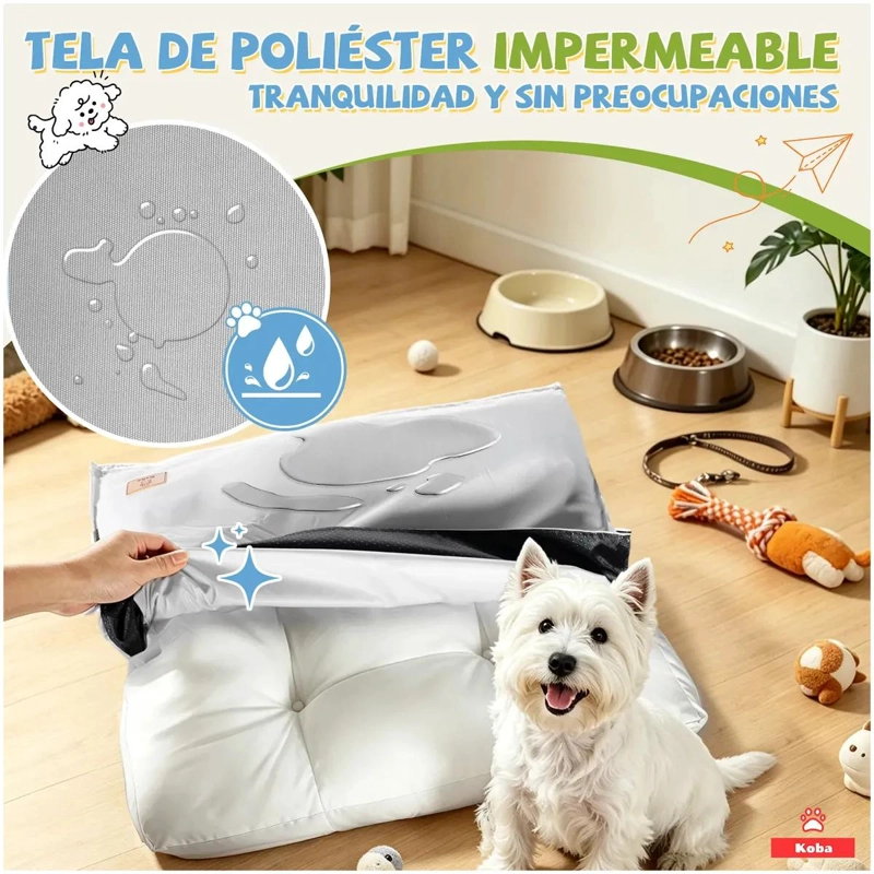 CAMA ANTIESTRE S PARA PERROS Y GATOS CON DISEÑO COMODO Y SUAVE - 2