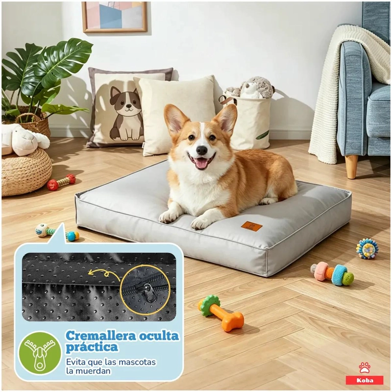 CAMA ANTIESTRE S PARA PERROS Y GATOS CON DISEÑO COMODO Y SUAVE - 5