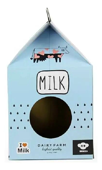 RASCADOR DE CARTON PARA GATOS CON CATNIP Y DISEÑO AZUL - 4