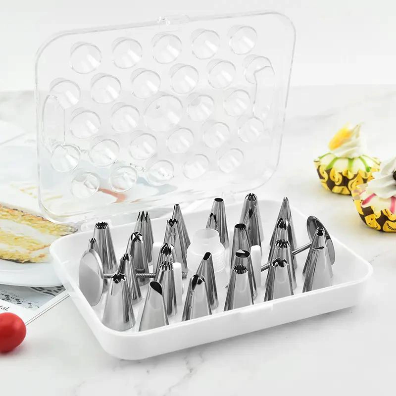 SET COMPLETO DE 26 BOQUILLAS Y ADAPTADOR PARA MANGA PASTELERA EN REPOSTERIA - 5