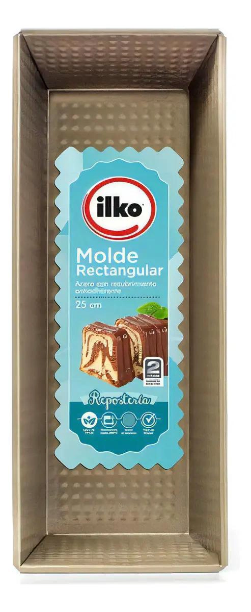 MOLDE RECTANGULAR ANTIADHERENTE DE 25 CM PARA HORNEAR - 3