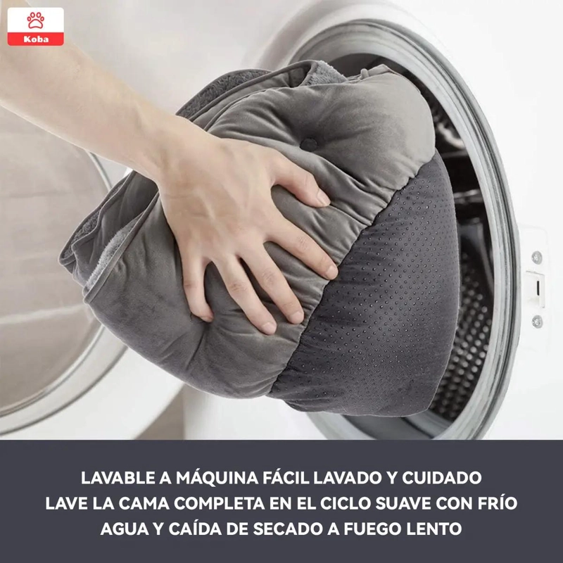 CAMA ANTIESTRE S PARA MASCOTAS CON COJIN REVERSIBLE PARA PERROS Y GATOS - 3