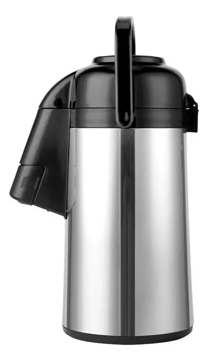 TERMO JARRA ACERO INOXIDABLE 3 LITROS CON BOMBA MANUAL PARA BEBIDAS - 1