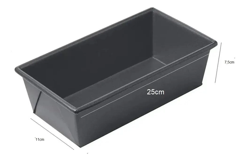 SET DE 4 MOLDES RECTANGULARES ANTIADHERENTES DE 25 CM PARA PAN - 3