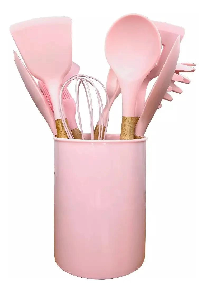 SET DE UTENSILIOS DE COCINA CON 10 PIEZAS DE SILICONA RESISTENTES - 1