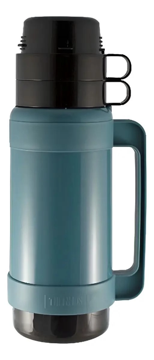 TERMO LIQUIDO CAPACIDAD 1 LITRO COLOR AZUL RESISTENTE - 1