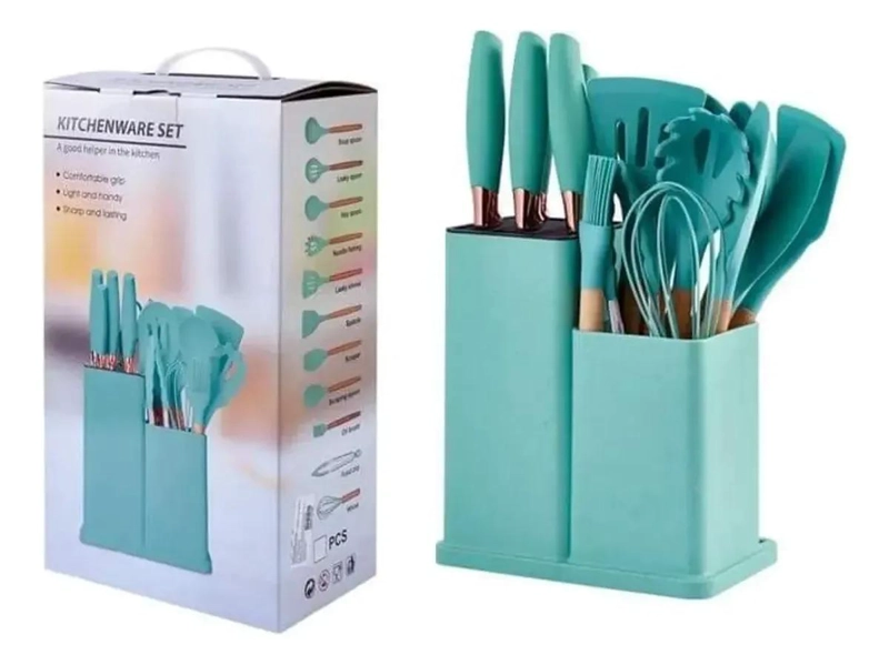 SET COMPLETO DE UTENSILIOS PARA COCINA CON VARIEDAD DE HERRAMIENTAS - 1