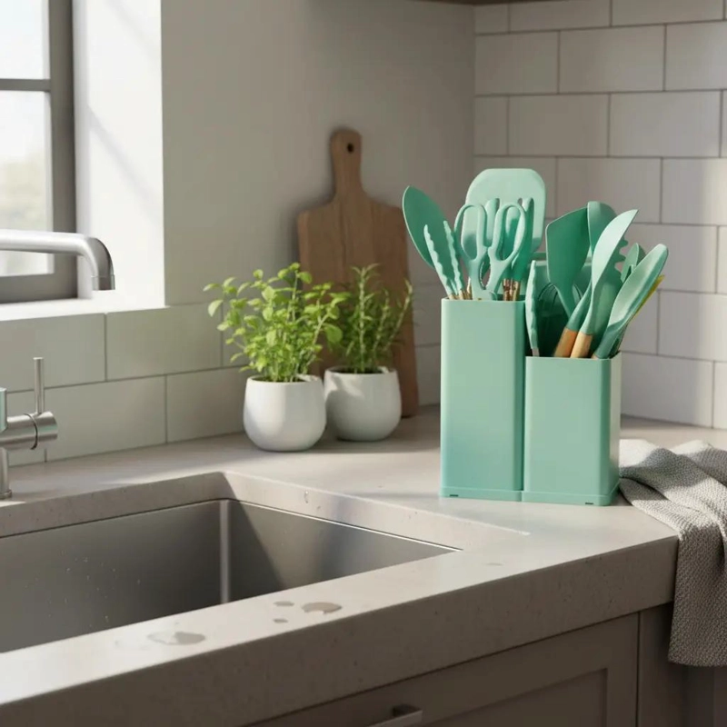 SET COMPLETO DE UTENSILIOS PARA COCINA CON VARIEDAD DE HERRAMIENTAS - 2