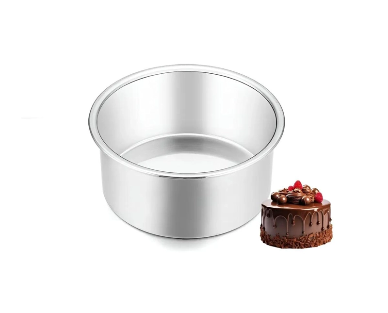 MOLDE PARA TORTA Y QUEQUE DE ALUMINIO DE 20 CM DIAMETRO - 1