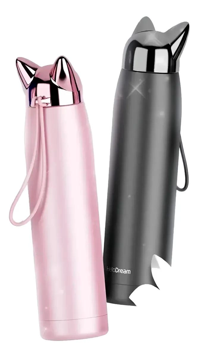 TERMO CON DISEÑO DE GATO PARA BEBIDAS CALIENTES Y FRIAS - 5