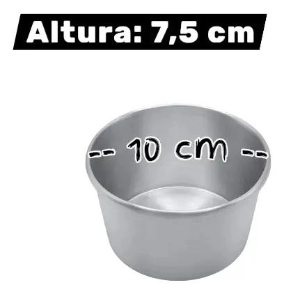 SET DE 3 MOLDES DE ALUMINIO PARA TORTA DE 10 CM RESISTENTES - 2