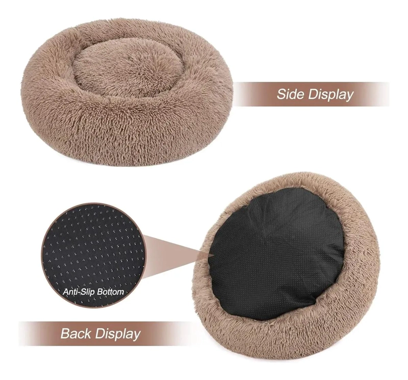 CAMA ANTIESTRE S PELUDA PARA PERROS Y GATOS 70 CM EN VARIOS COLORES - 4