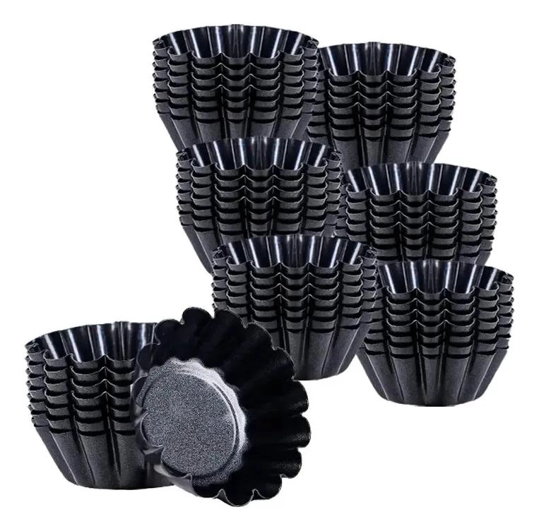 SET DE 48 MOLDES MINI TARTALETA DE ALUMINIO PARA POSTRES - 1