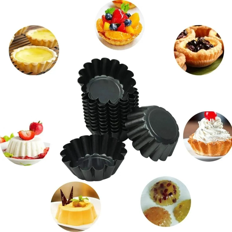 SET DE 48 MOLDES MINI TARTALETA DE ALUMINIO PARA POSTRES - 3