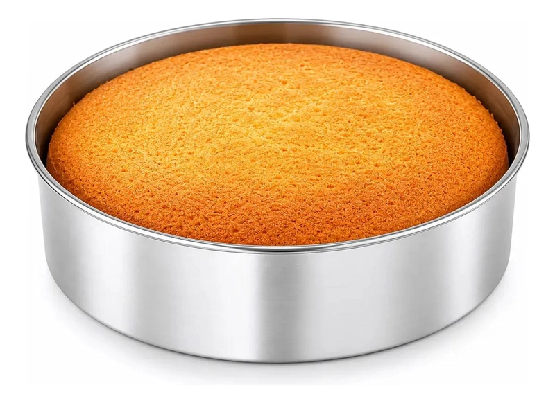 MOLDE REDONDO DE ALUMINIO PARA TORTAS Y QUEQUES DE 24 CM - 1