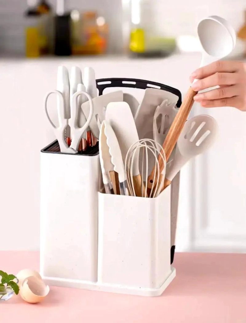 SET COMPLETO DE 19 UTENSILIOS DE COCINA ANTIADHERENTES DE SILICONA - 3