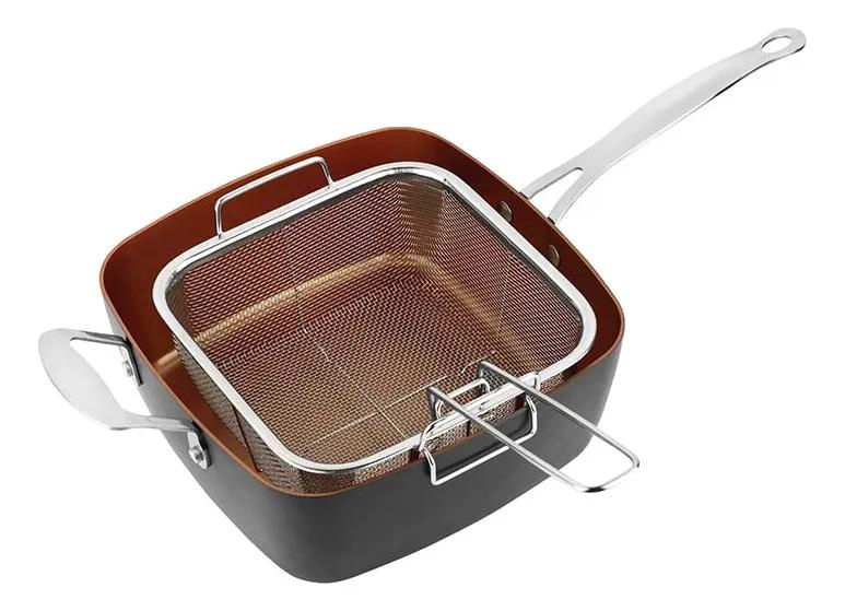 SARTE N OLLA MULTIUSO 24 CM CON CAPACIDAD DE 4 LITROS PARA FREIR Y COCINAR AL VAP - 2