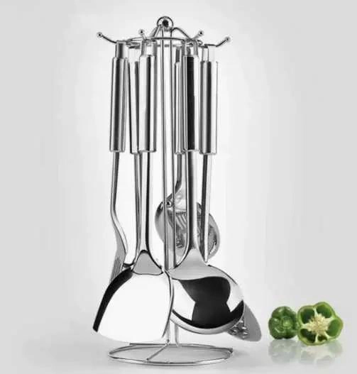 SET DE UTENSILIOS DE COCINA EN ACERO INOXIDABLE CON 7 PIEZAS - 2