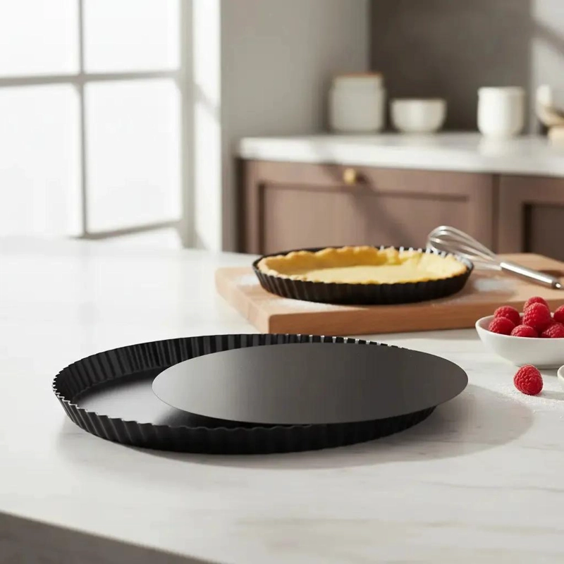 SET DE 2 MOLDES DESMONTABLES PARA TARTALETAS INDIVIDUALES DE 26 CM - 1