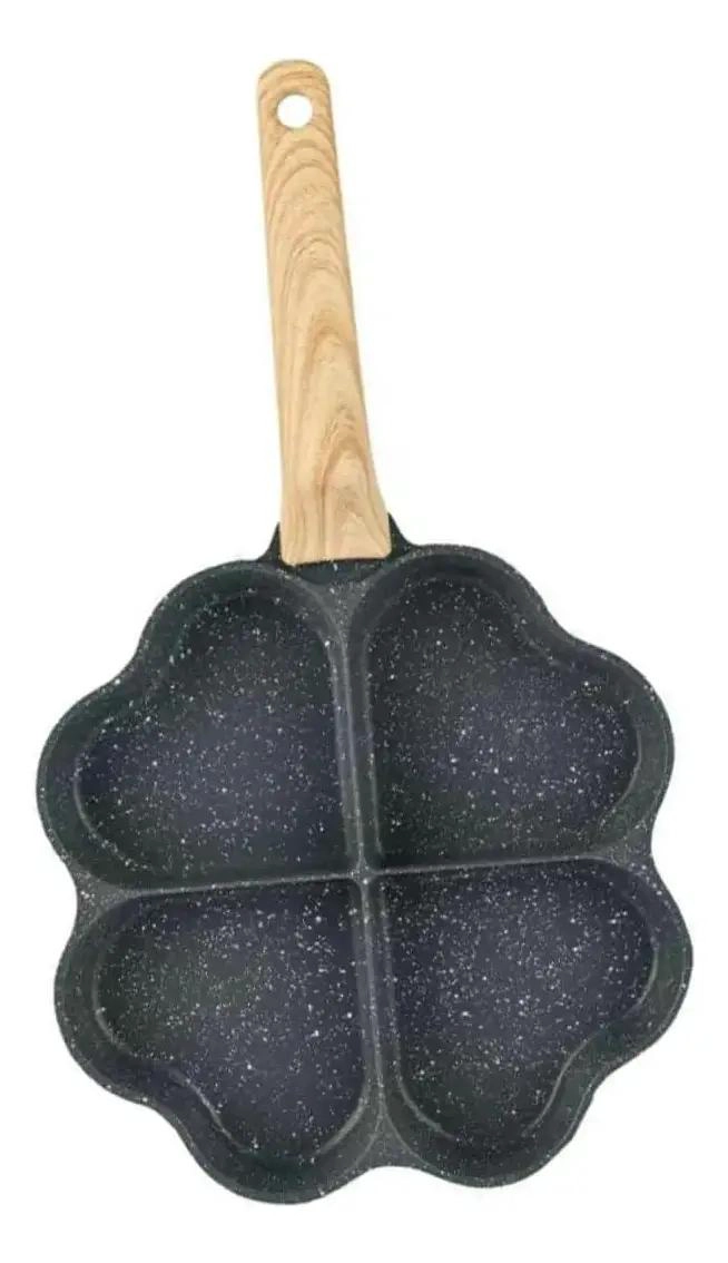 SARTE N ANTIADHERENTE CON CUATRO DIVISIONES EN FORMA DE CORAZON PARA COCINAR - 1