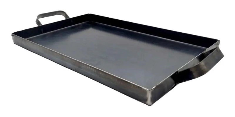 PLANCHA CHURRASQUERA PARA COCINA Y PARRILLA CON DISEÑO PARA ASADO - 2