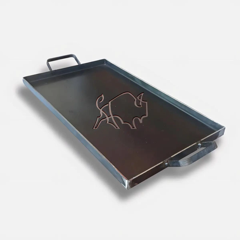 PLANCHA CHURRASQUERA PARA COCINA Y PARRILLA CON DISEÑO PARA ASADO - 4