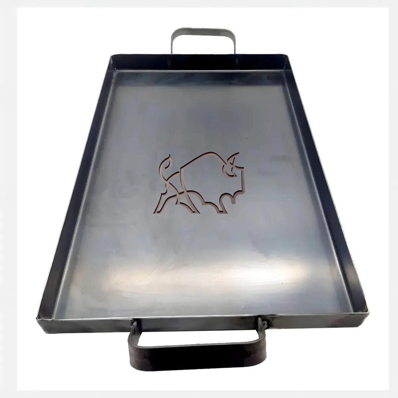 PLANCHA CHURRASQUERA PARA COCINA Y PARRILLA CON DISEÑO PARA ASADO - 5