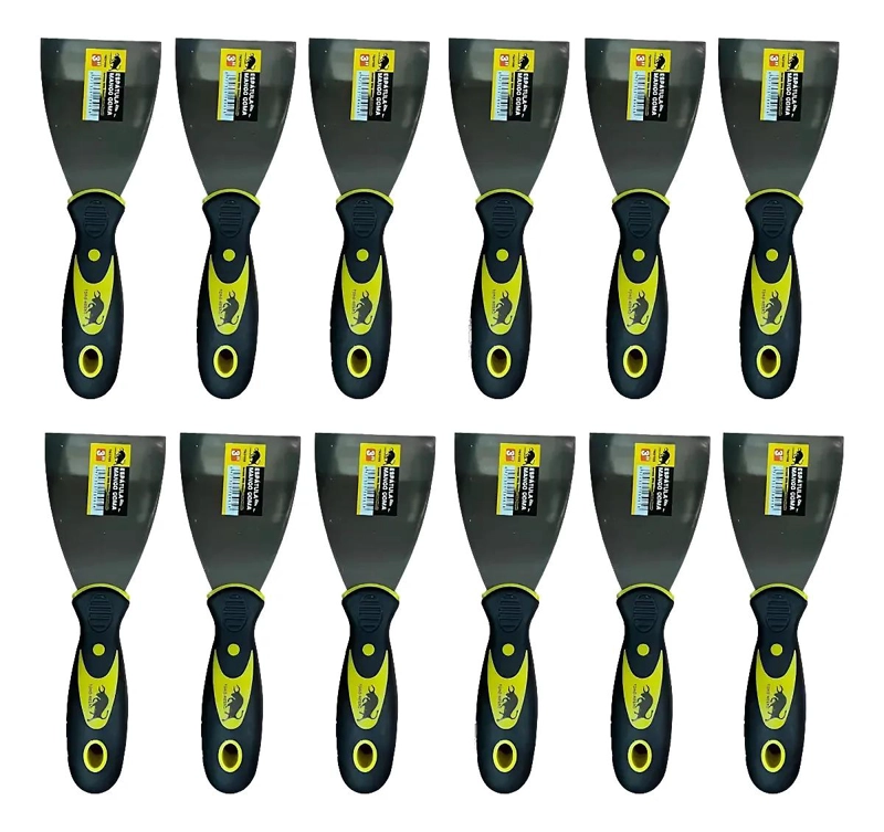 SET DE 12 ESPATULAS FLEXIBLES DE ACERO INOXIDABLE DE 3 PULGADAS - 1