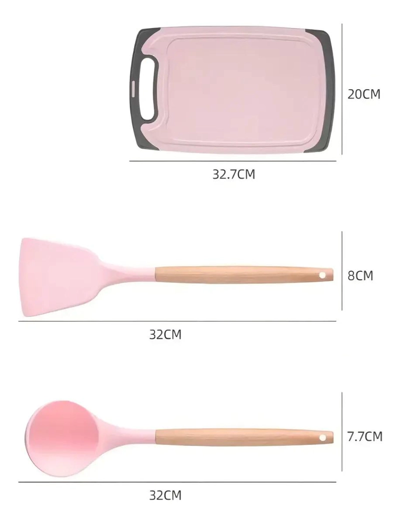 KIT COMPLETO DE UTENSILIOS DE COCINA DE SILICONA CON 19 PIEZAS - 5