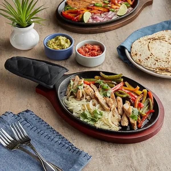 SARTE N OVALADO DE HIERRO CON BASE DE 38 CM PARA COCINA - 1